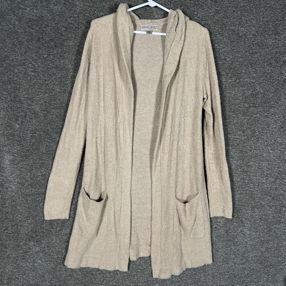 Barefoot Dreams CozyChic Lite Open Cardigan - Beige XS